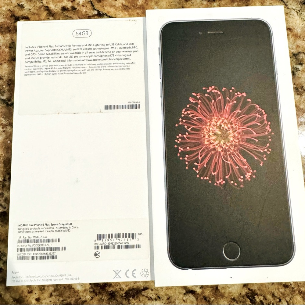 **EMPTY Apple iPhone Box 6 Plus 2015